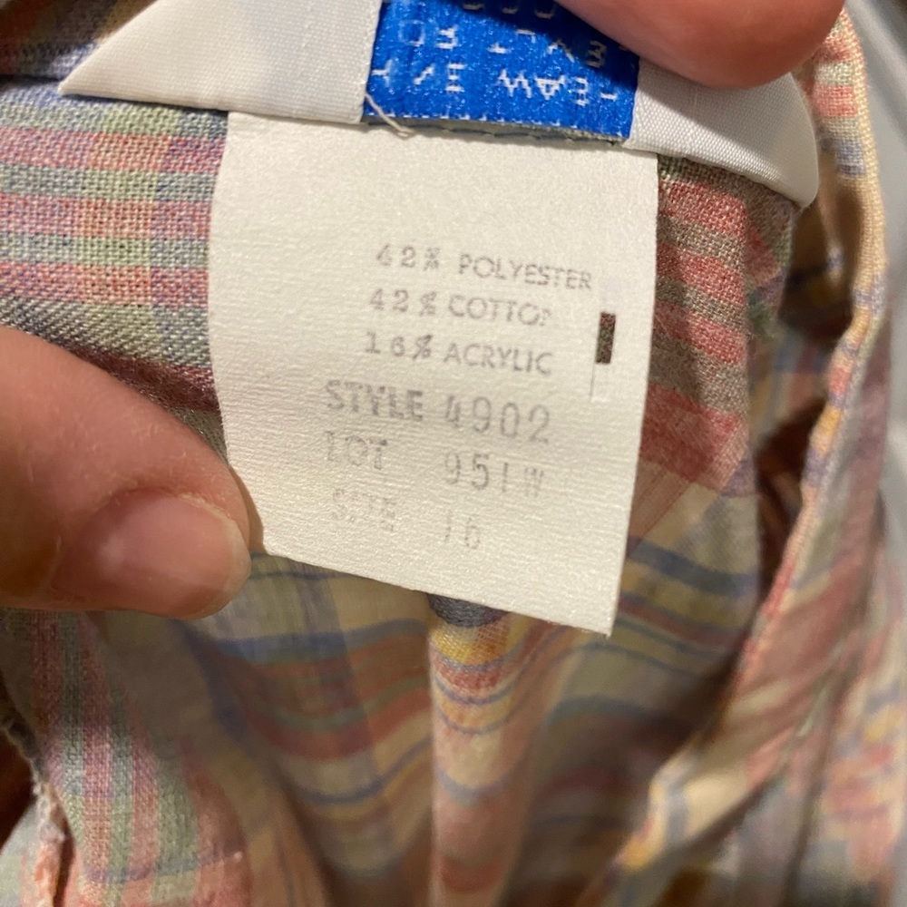 Vintage Sears plaid dress - Picture 4 of 9
